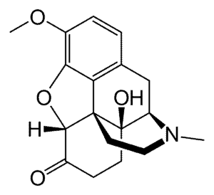 Oxycontin chemical structure molecule